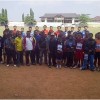 Atley Porda Kabupaten Kuningan berfoto bersama sebelum menjalani tes fisik.